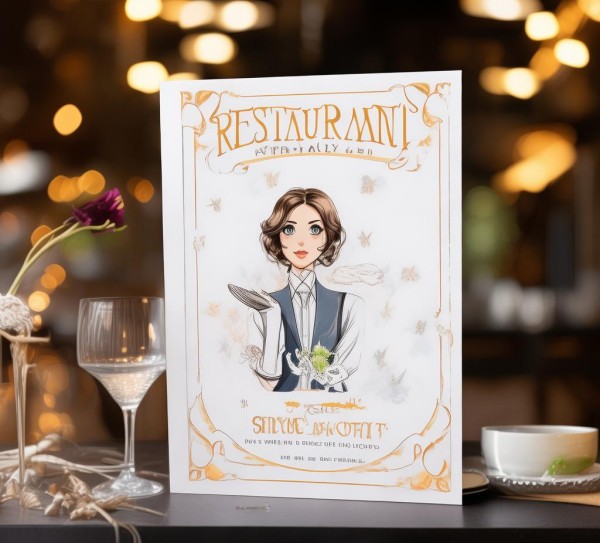 餐厅服务礼仪海报，一张精美海报的用心呈现